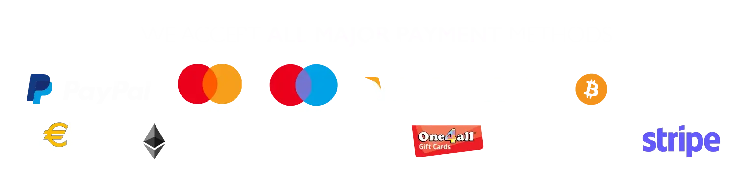 List of payment methods accepted