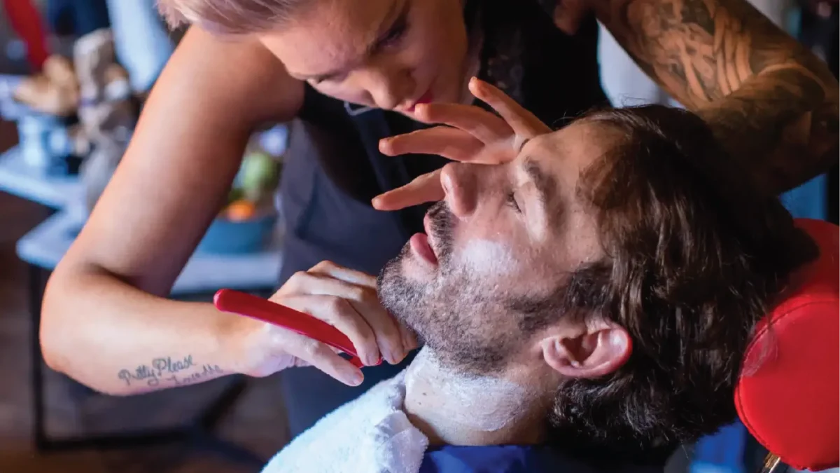 A Hot Towel Shave