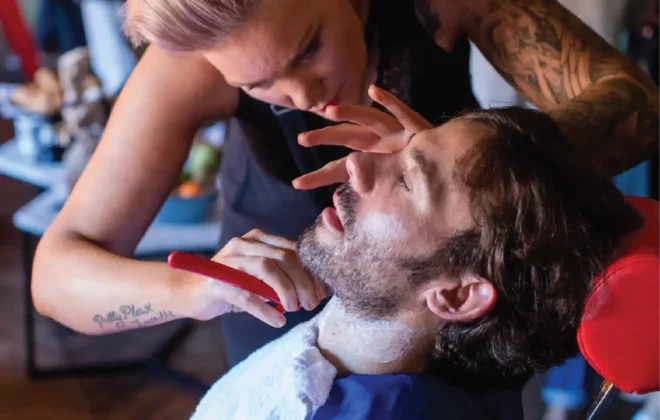 A Hot Towel Shave